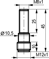 Габариты ISB BC13B-31P-1,5-S4-G